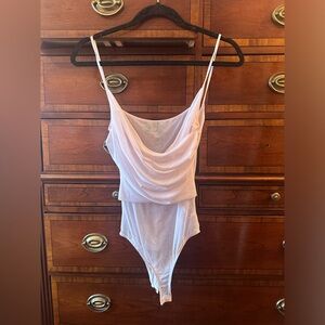 Zara sheer ballet pink bodysuit